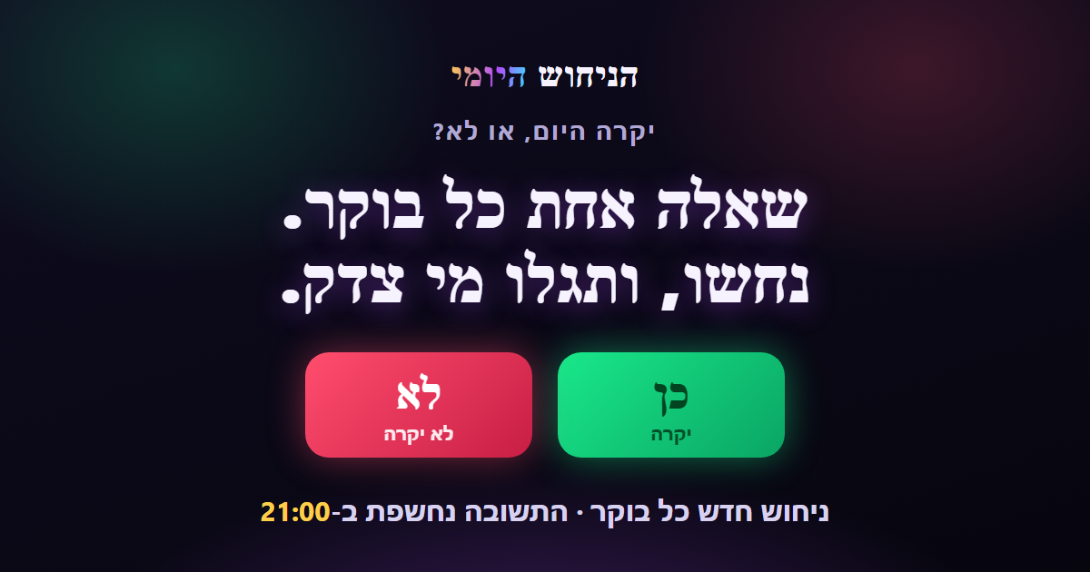 הניחוש היומי
